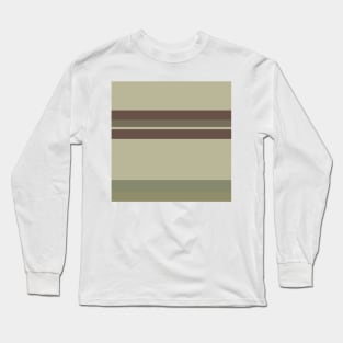 A particular blend of Quincy, Grey Brown, Brown Grey, Sage and Artichoke stripes. Long Sleeve T-Shirt